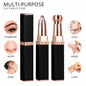 2-in-1 Flawless Facial Hair Remover & Eyebrow Trimmer | USB Rechargeable, Painless & Portable | Black NB Collection Shop
