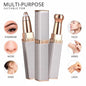 2-in-1 Flawless Facial Hair Remover & Eyebrow Trimmer | USB Rechargeable, Painless & Portable | Silver Color NB Collection Shop