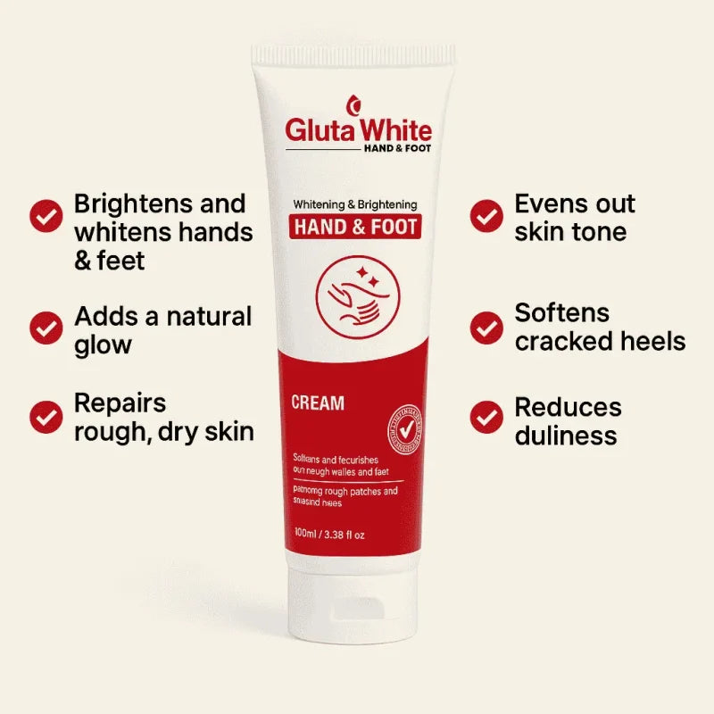 Gluta White Hand & Foot Whitening Cream 100ml | Best Whitening, Moisturizing & Brightening NB Collection Shop